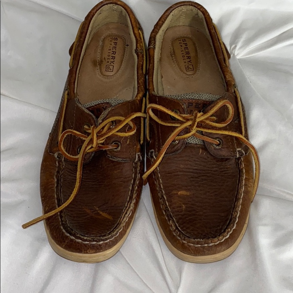 Leather Sperrys